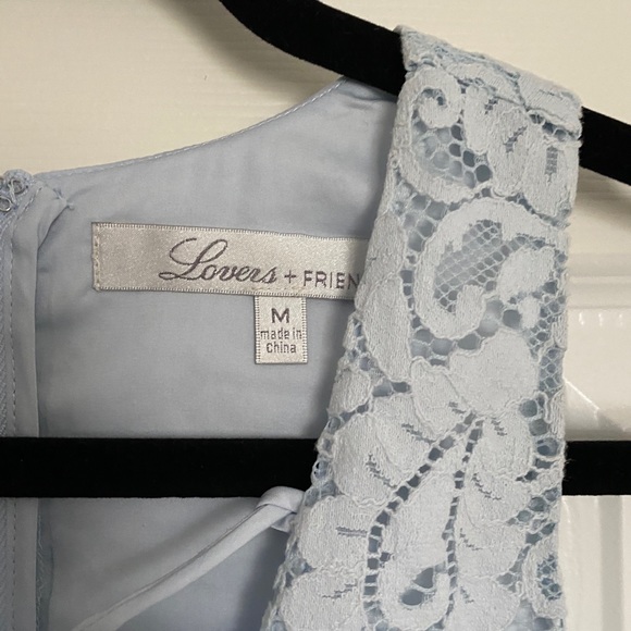 NWT Lovers and Friends Blue Lace Dress M - Picture 3 of 6